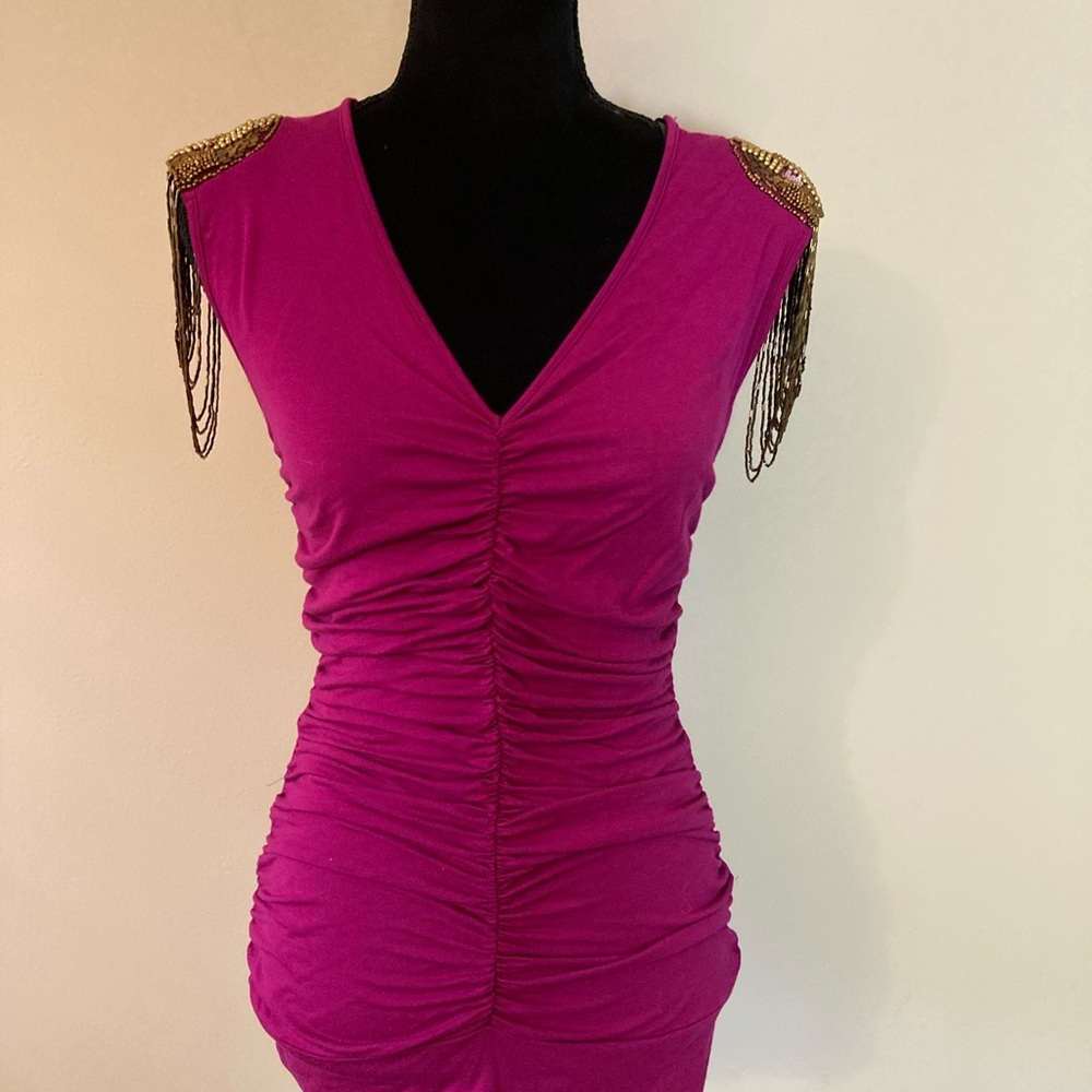 XOXO Top with Cap Sleeves, pink, size Large